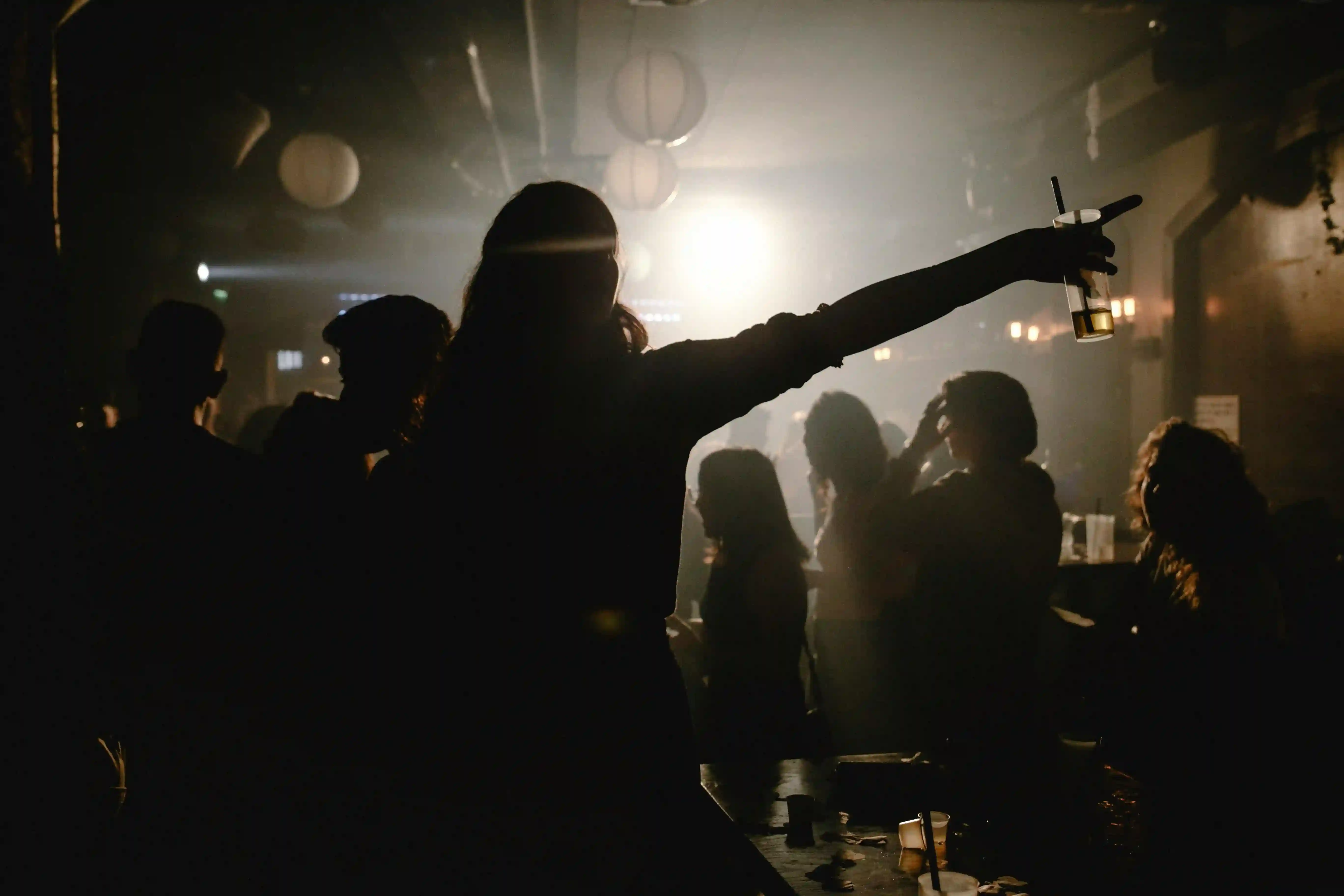 Guests enjoying an evening entertainment showcase